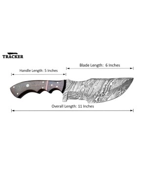 Tracker® Handmade High Quality Damascus Tracker Knives 2 Pcs Set