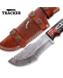 Tracker® Hand Forged Best Damascus Steel Tracker 2 Pcs Knife Set