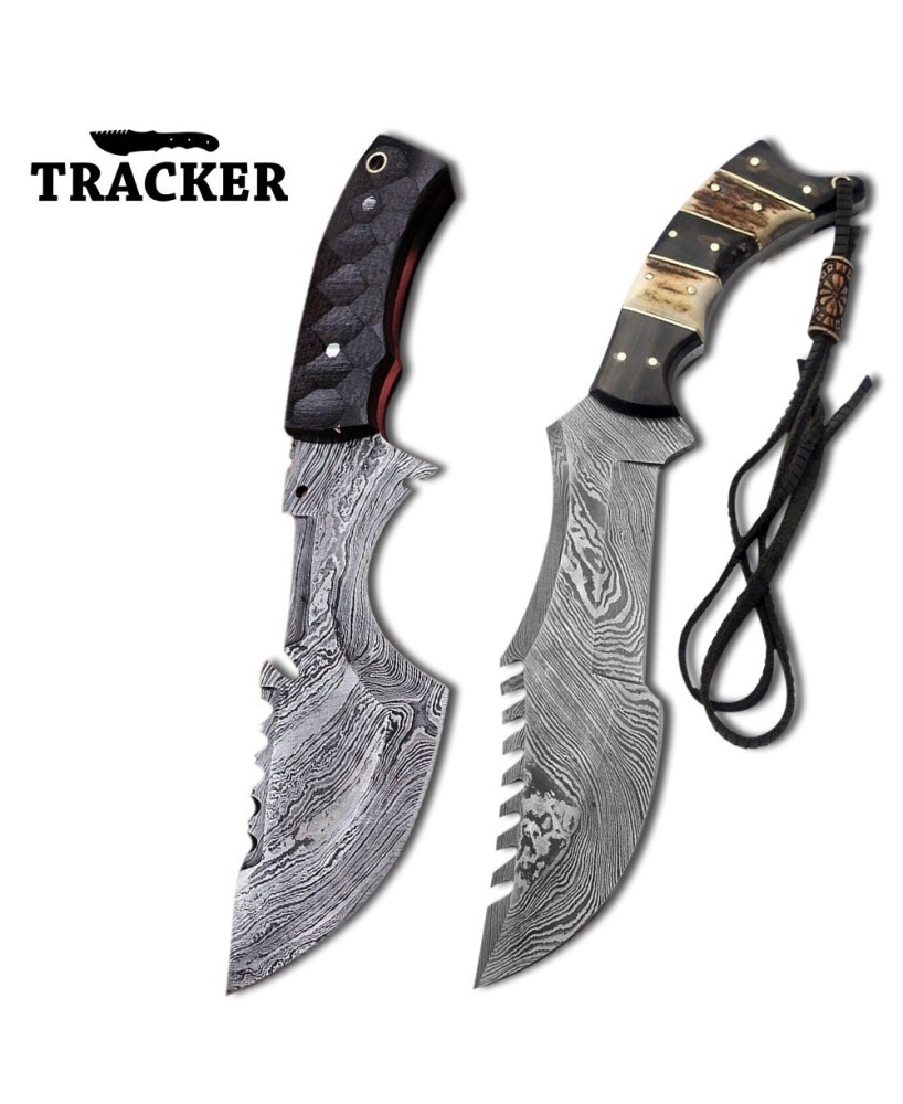 Tracker® Custom Handmade Damascus Steel Tracker Knives