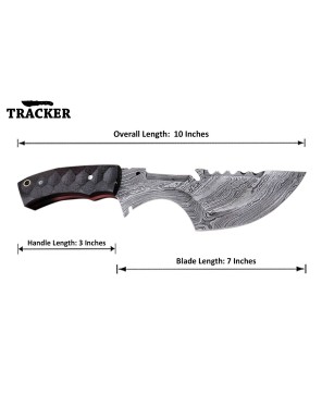 Tracker® Custom Handmade Damascus Steel Tracker Knives