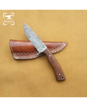 KBS Knives® Damascus Steel Bushcraft Knife