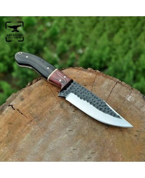 Custom Made Carbon Steel Bushcraft Knife by KBS Knives®