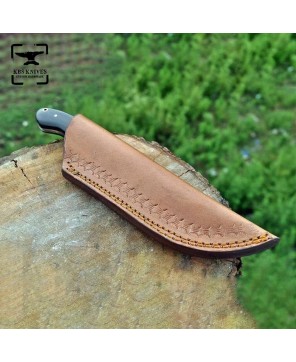 Custom Made Carbon Steel Bushcraft Knife by KBS Knives®