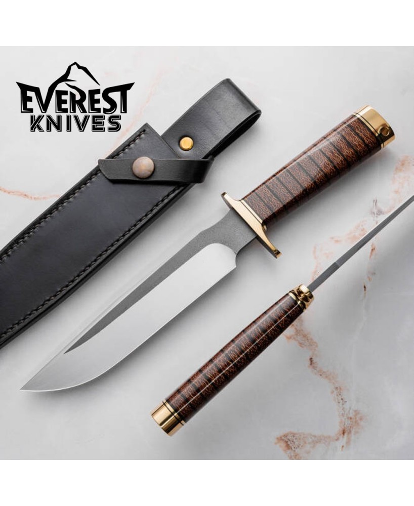 Everest Knives® Carbon Steel Survival Knife - Premium Tactical Gear