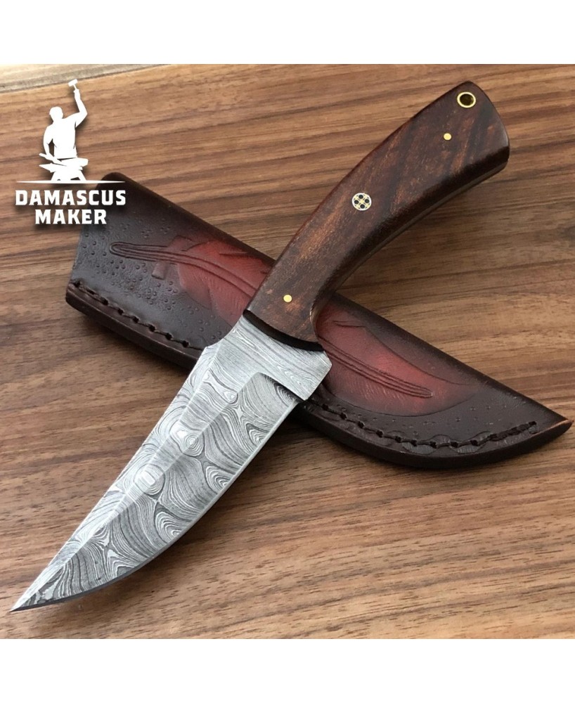 Damascus Maker Damascus Steel Bushcraft Knife