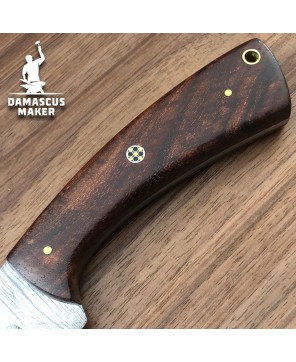 Damascus Maker Damascus Steel Bushcraft Knife