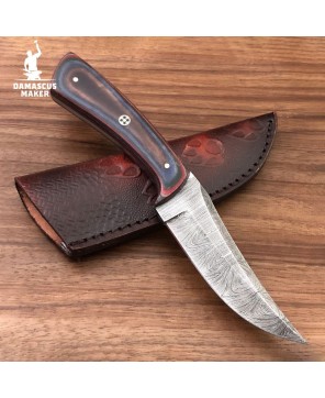 Damascus Maker® Handmade Damascus Bushcraft Knife