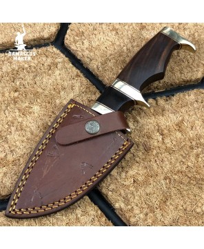 Damascus Maker Handmade Damascus Hunting Knife