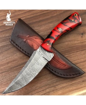 Damascus Maker Damascus Steel Bushcraft Knife