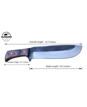 Almazan® Outdoor Adventure Series 5-Piece Knife Set with Leather Sheath