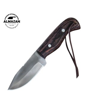 Almazan® Wilderness Survival Series 3-Piece Knife Set with Leather Sheath - Crafted for Adventure and Precision