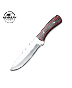 Almazan® Wilderness Survival Series 3-Piece Knife Set with Leather Sheath - Crafted for Adventure and Precision