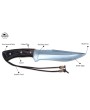 Almazan® Wilderness Survival Series 3-Piece Knife Set with Leather Sheath - Crafted for Adventure and Precision