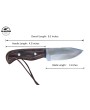 Almazan® Wilderness Survival Series 3-Piece Knife Set with Leather Sheath - Crafted for Adventure and Precision