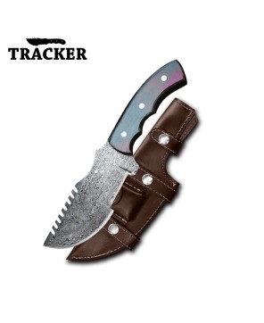 TRACKER® 2-Piece Damascus and Stainless Steel Tracker Knife Set