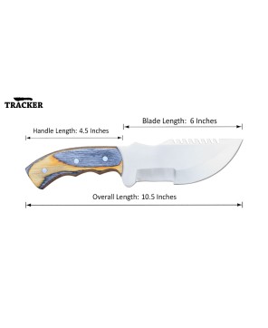 Tracker® Camping Knife Set - 10.5" Damascus Steel