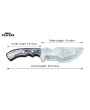 TRACKER® Hunting Knives Set - 10.5" Stainless Steel and Damascus Steel