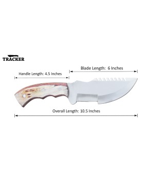 Tracker® Huntsman Hunting Knife Set - Premium Stainless Steel Blades