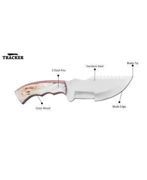 Tracker® Huntsman Hunting Knife Set - Premium Stainless Steel Blades