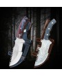 Tracker® Trivialist Hunting Knife Set - 10-inch Damascus Steel