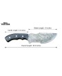 Tracker® Trivialist Hunting Knife Set - 10-inch Damascus Steel