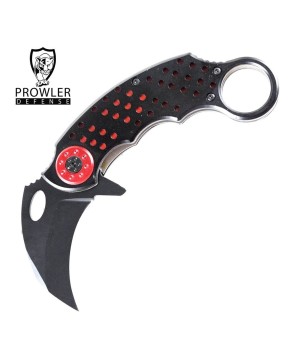 Black & Red Karambit Tactical Assisted Opening Folding Knife