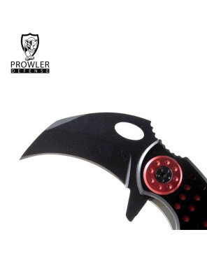 Black & Red Karambit Tactical Assisted Opening Folding Knife