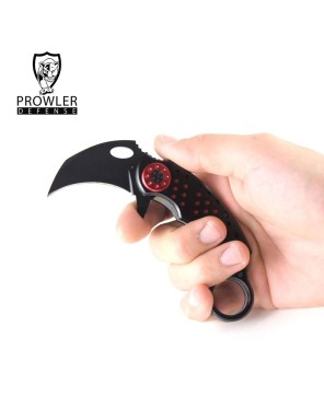 Black & Red Karambit Tactical Assisted Opening Folding Knife