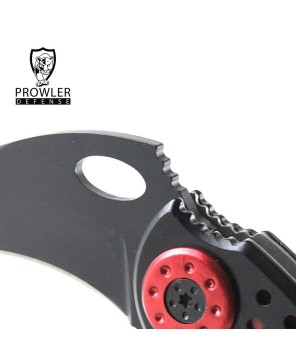 Black & Red Karambit Tactical Assisted Opening Folding Knife