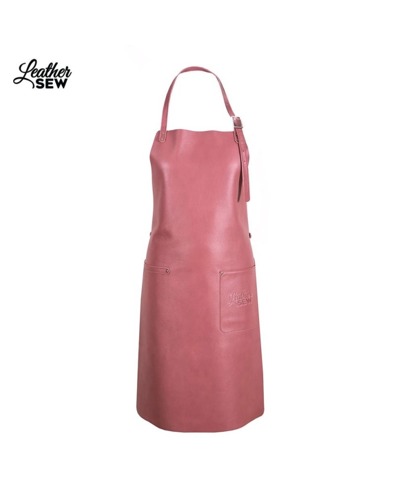 Premium Cross Back Leather Apron by Leather Sew