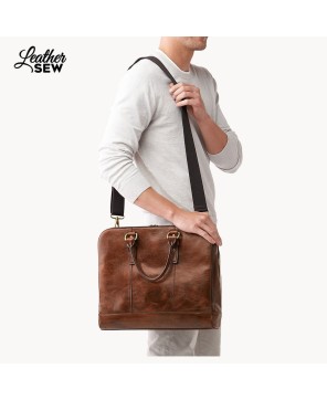 Shoulder Leather Laptop Bag