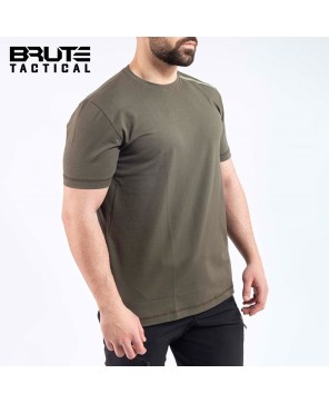 Tactical Outdoor Graphic T-Shirt - Khaki