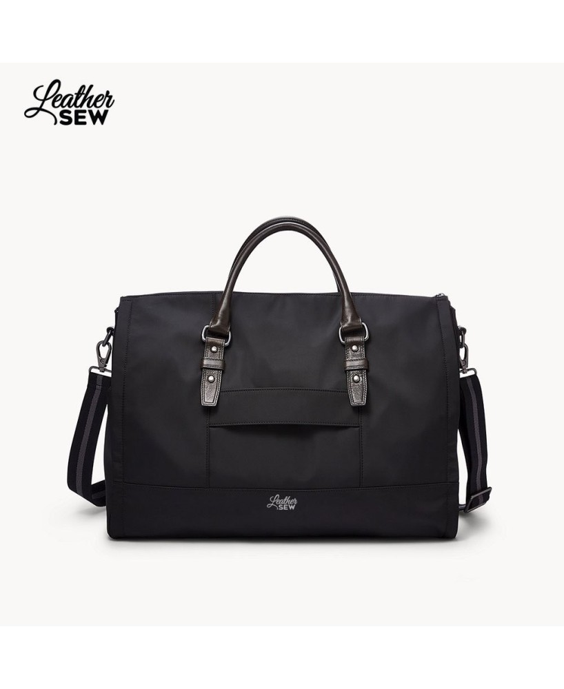 Versatile Eco Leather Duffle Bag - Chic & Sustainable