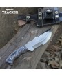 Custom Handmade Stainless Tracker Knife - Durable and Multi-Functional