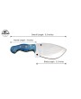 Almazan® Custom Handmade Stainless Steel Hunting Knife with Resin Sheet Handle