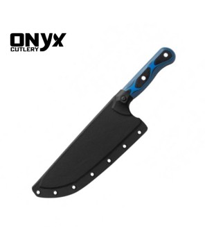 Custom Handmade Carbon Steel Meat Cleaver Vegetable Chopper Kitchen Knife by Onyx Cutlery