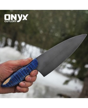 Custom Handmade Cleaver Chef Butcher Style Knife by Onyx Cutlery