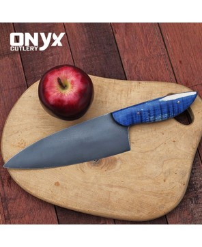 Custom Handmade Cleaver Chef Butcher Style Knife by Onyx Cutlery