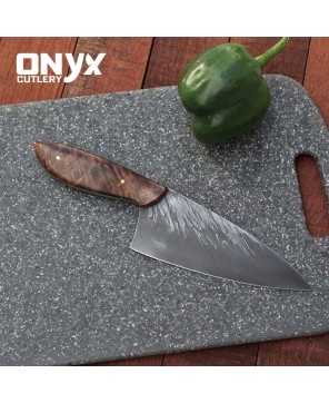 Custom Handmade Damascus Steel Kitchen Sharp Knife by Onyx Cutlery