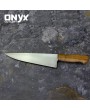 Custom Handmade Stainless Steel Sharp Knife With Ebony Handle by Onyx Cutlery