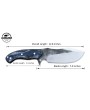 Almazan® Custom Hand Forged Carbon Steel Hunting Knife with Wood Handle - Versatile Tool for Hunting and Tracking