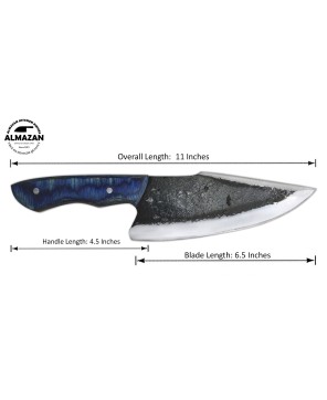 Almazan® Handmade Hunting Knife | Carbon Steel Blade