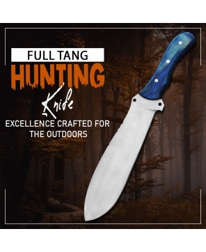 Almazan® Huntsman Series Handmade Hunting Stainless Steel Knife with Color Wood Handle