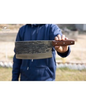 Handcrafted Serbian Cleaver Butcher Knife