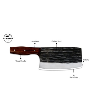 Handcrafted Serbian Cleaver Butcher Knife