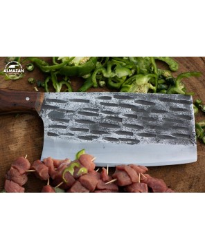 Handcrafted Serbian Cleaver Butcher Knife