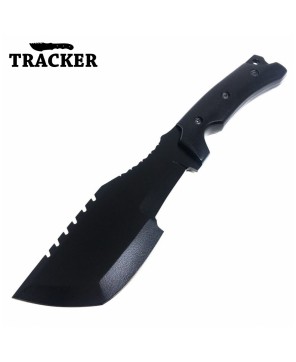 High-Quality Tanto Style Carbon Steel Tracker Knife with G10 Handle