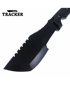 High-Quality Tanto Style Carbon Steel Tracker Knife with G10 Handle