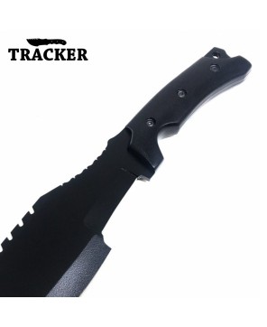 High-Quality Tanto Style Carbon Steel Tracker Knife with G10 Handle