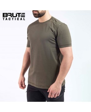 Tactical Outdoor Graphic T-Shirt - Khaki